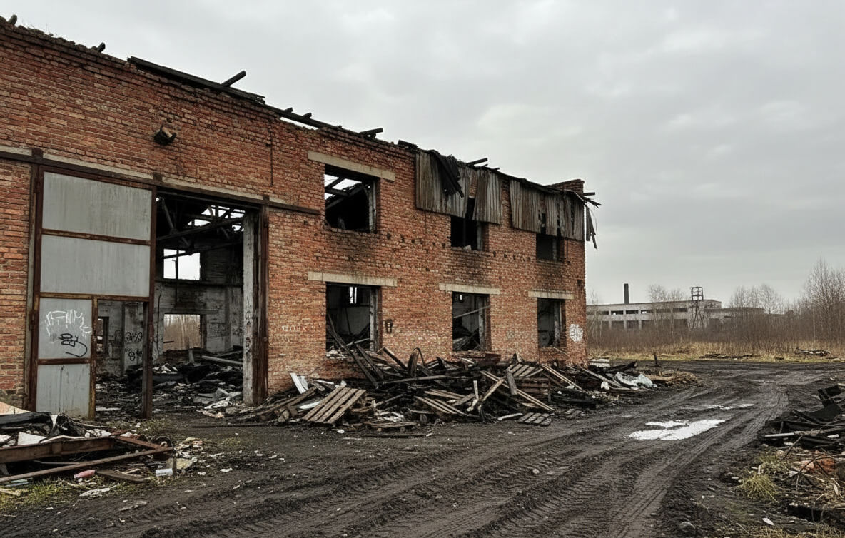 Демонтаж складского здания в Екатеринбурге