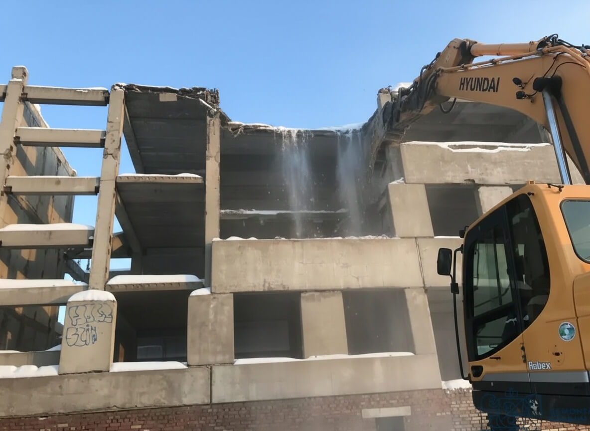 Демонтаж недостроенного здания