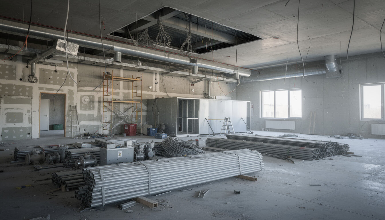 Демонтаж внутреннего оборудования и инженерных систем