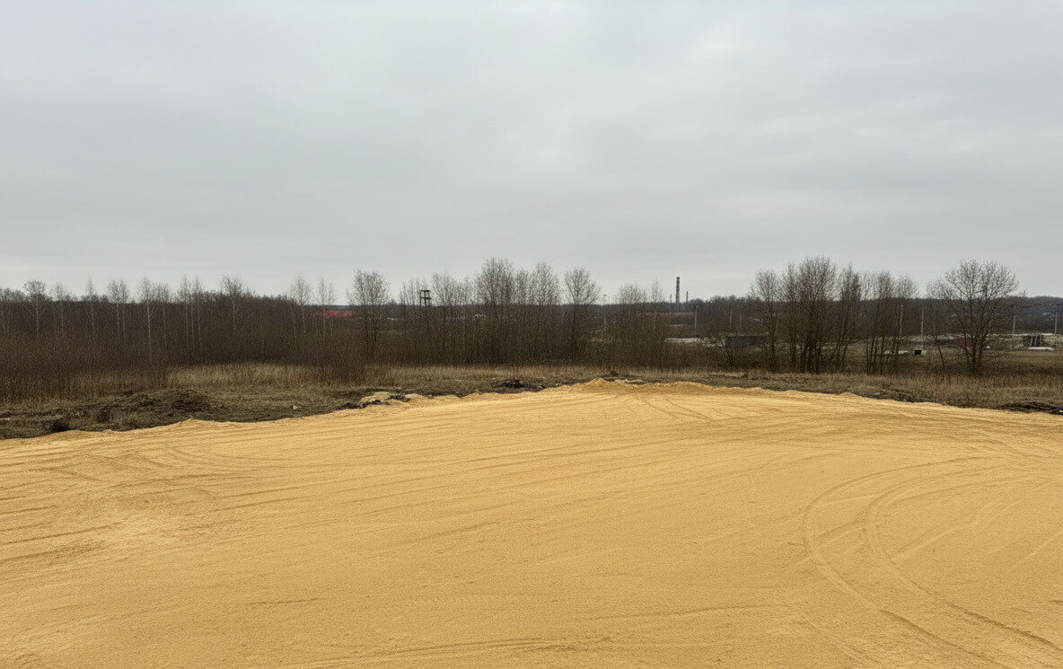 Подготовка территории под строительство спецтехникой