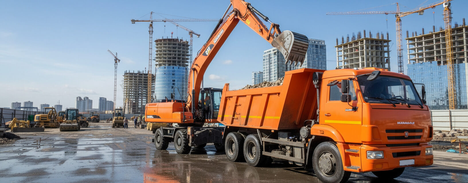 Вывоз строительного мусора спецтехникой